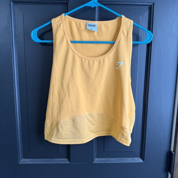 Gymshark Pulse Crop Tank Apricot Orange Training Activewear Size X-Large - Picture 3 of 10